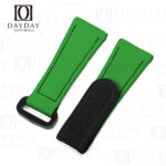 Green rubber dive velcro watch bands strap replacement for Panerai Luminor Luminor Due Radiomir 22mm 24mm 26mm