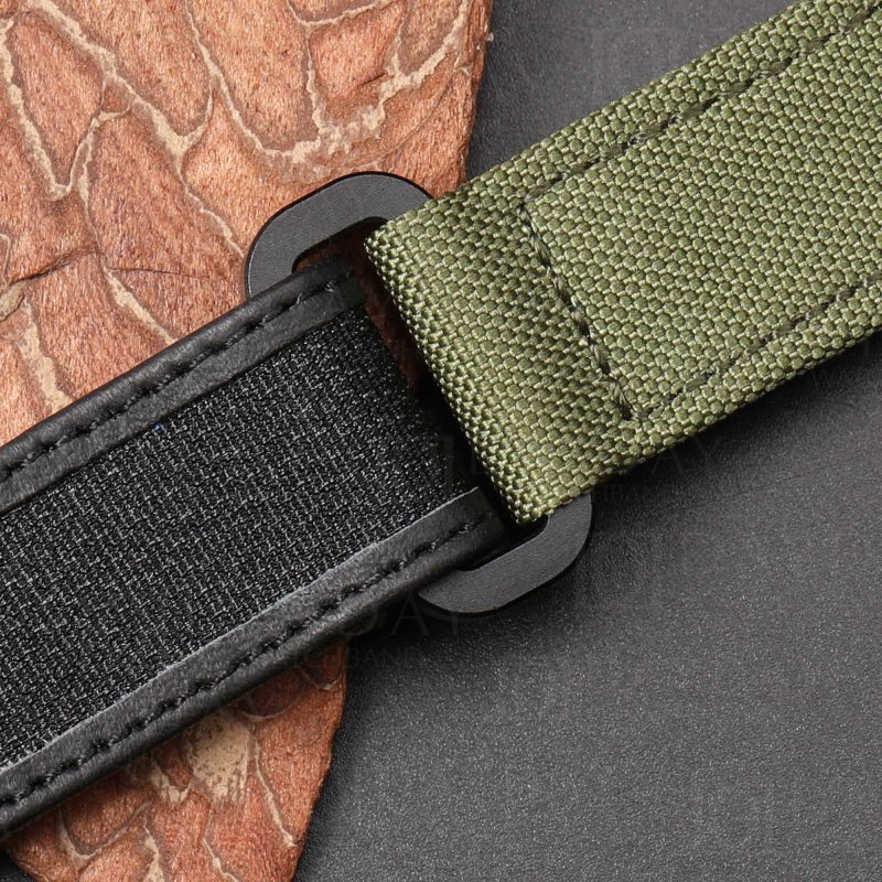 Panerai Luminor Radiomir 22mm 24mm 26mm Army green canvas velcro dive watch strap band aftermarket (2)