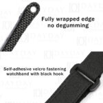 Panerai Luminor Radiomir 22mm 24mm 26mm black canvas velcro watch strap aftermarket