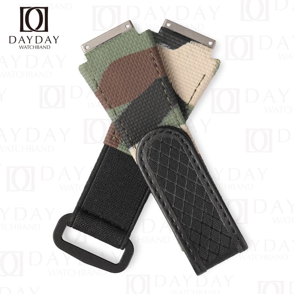 Handmade Richard Mille camo Camouflage RM velcro watch strap replacement watch band (2)