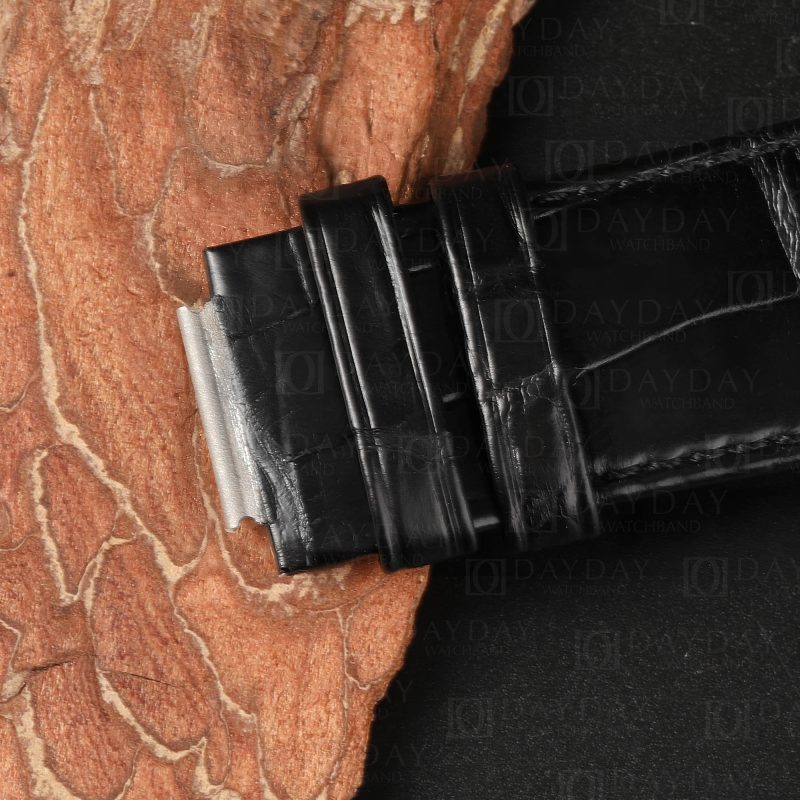 Custom Black Alligator leather watch band for Audemars Piguet Royal Oak diver 15720ST (7)