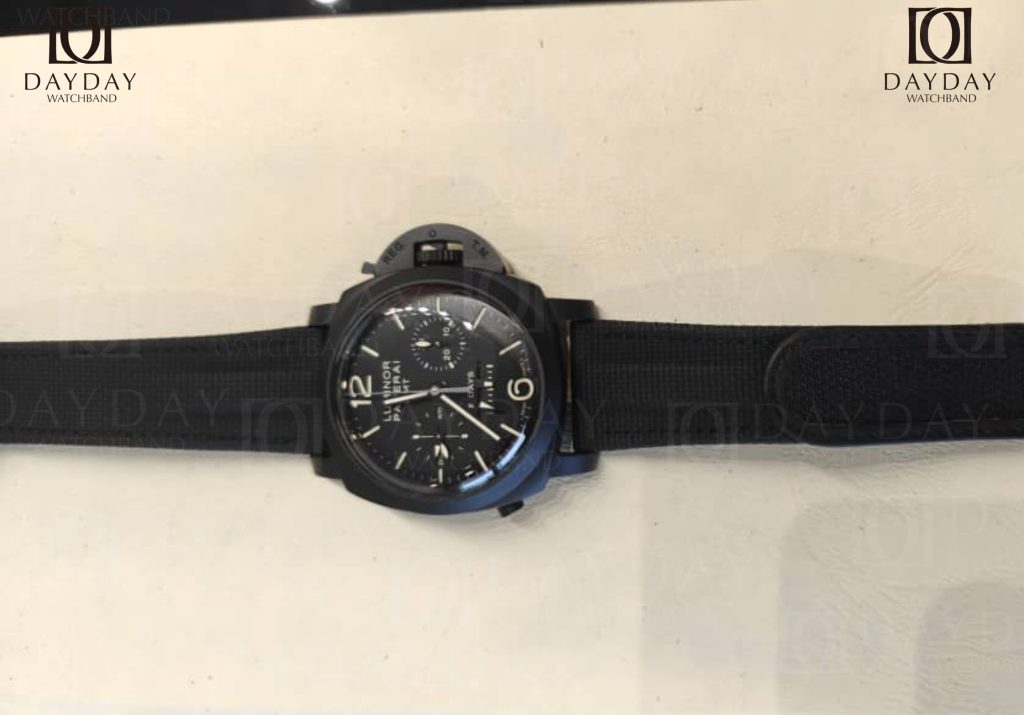 daydaywatchband Panerai Luminor black rubber watch strap band replacement