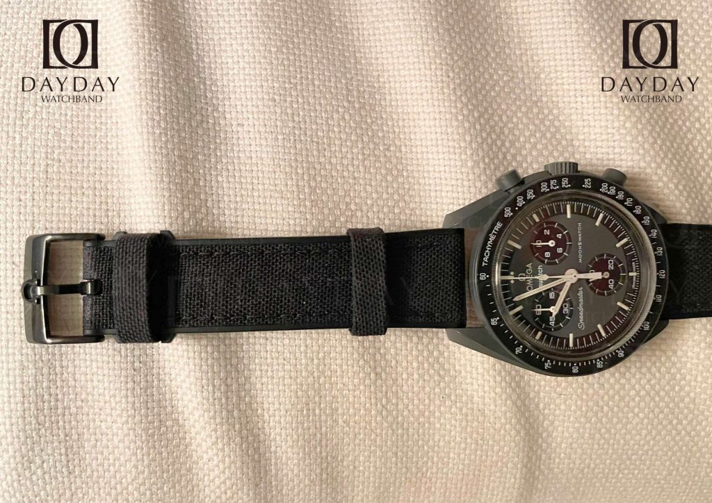 daydaywatchband omega speedmaster seamaster black nylon watch strap