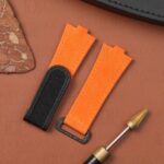 Vacheron Constantin Oversea 4500v 5500v orange velcro watch band strap belt replacement (2)