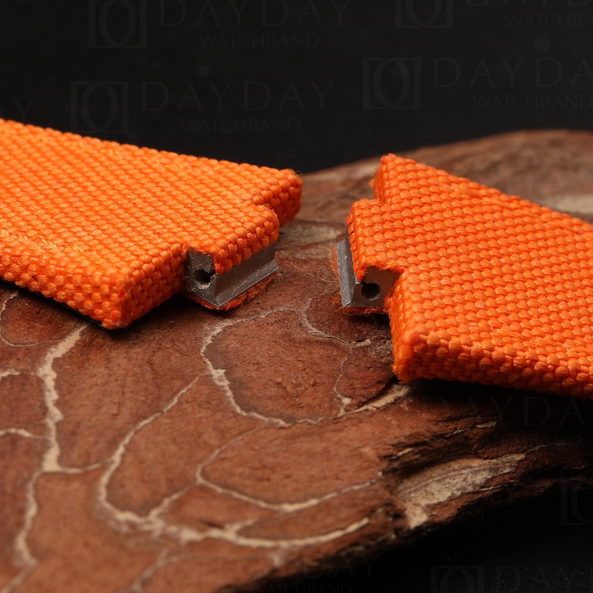 Custom Canvas Velcro Strap for Vacheron Constantin Oversea 4500v 5500v (51 Colors) 4 Vacheron Constantin Oversea 4500v 5500v orange velcro watch band with metal insert
