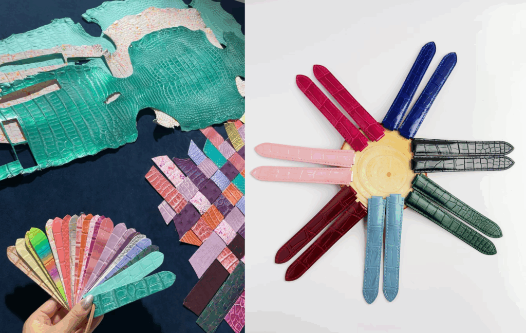 Choosing an Leather Watch Strap: Expert Tips for Smart Buyers 17 multi color american alligator leather watch strap replacement for cartier tank daydaywatch