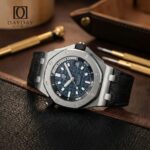 daydaywatchband Audemars Piguet Royal Oak Offshore Diver with black alligator leather watch bands strap