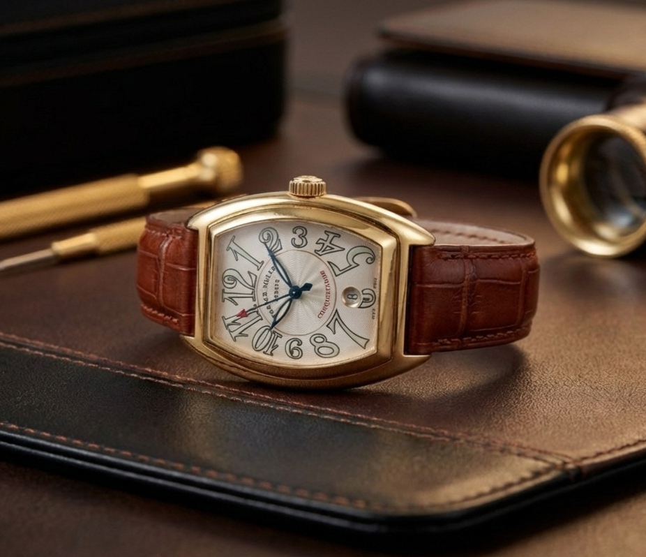 Custom alligator watch strap for Franck Muller Conquistador 8005/8006 (Multi-colors) 2 daydaywatchband brown alligator leather starp for Franck Muller