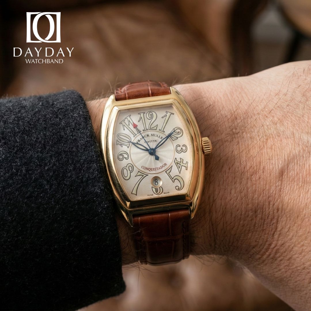 Custom alligator watch strap for Franck Muller Conquistador 8005/8006 (Multi-colors) 3 daydaywatchband custom brown alligator leather watch strap band for Franck Muller Conquistador 8001 SC 18K