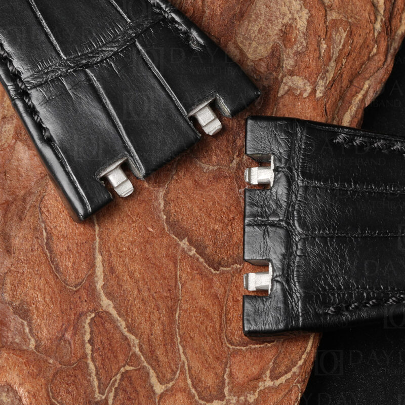 handmade AP Royal Oak Offshore Diver leather watch strap with quick release system and waterproof calfskin lining (2)