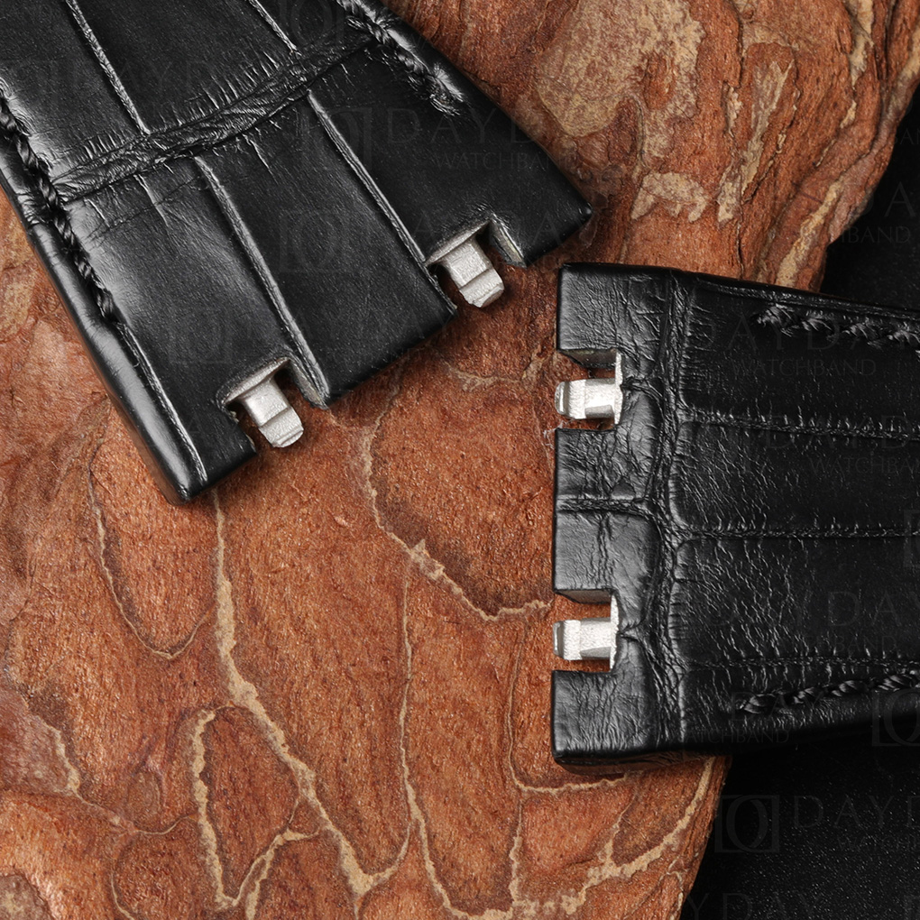 Custom Quick Release Alligator leather watch strap for Audemars Piguet Royal Oak Offshore Diver(Multi-color) 15 handmade AP Royal Oak Offshore Diver leather watch strap with quick release system and waterproof calfskin lining (2)