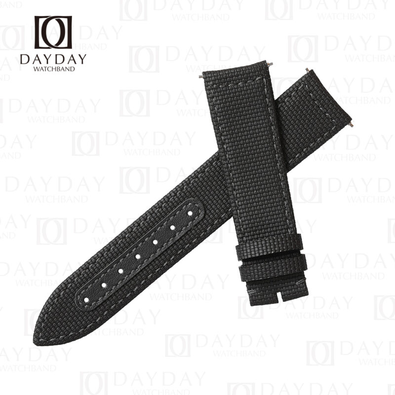 JLC Jaeger Lecoultre Polaris Master curved end black rubber material watch strap