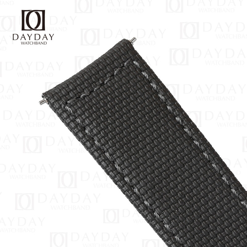 JLC Jaeger Lecoultre Polaris rubber material with canvas texture watch strap (2)