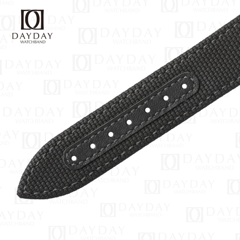 black rubber material strap tail replacement for JLC Jaeger Lecoultre Polaris (2)