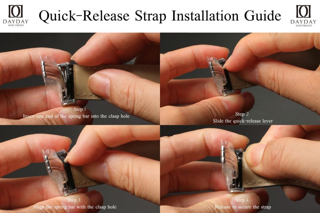 how to install quick release spring bar guide