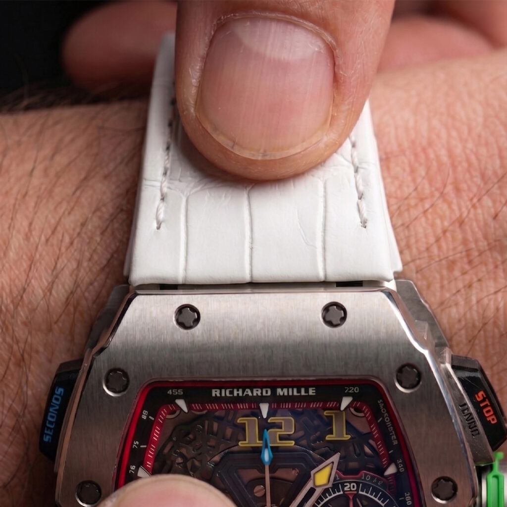 White-alligator-leather-strap-compatible-with-Richard-Mille