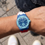 Rubber-Strap-for-Swatch-Pop-Watch-on-wrist