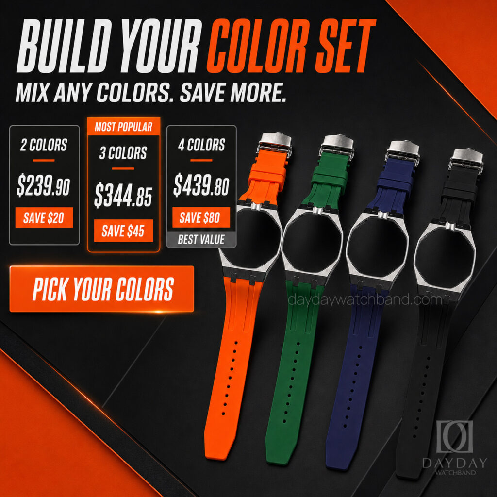 Silicone-watch-strap-316L-Stainless-Steel-Case-watch-Mod-Kit-for-Swatch-Royal-Pop-watches-pick-your-colors