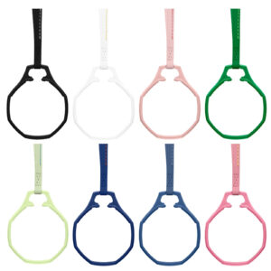 8 colorways of neck strap lanyard for AP Swatch Royal Pop — black, white, pink, green, light green, navy blue, double blue and hot pink leather strap holder for Royal Pop