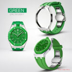 stainless-steel-case-green-silicone-strap-for-swatch-audemars-piguet-royal-pop-green-eight.
