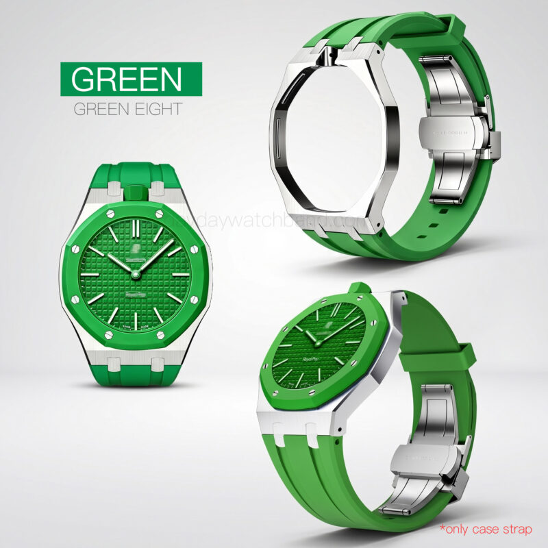 stainless-steel-case-green-silicone-strap-for-swatch-audemars-piguet-royal-pop-green-eight.