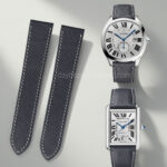 Custom Epsom leather band for cartier watch