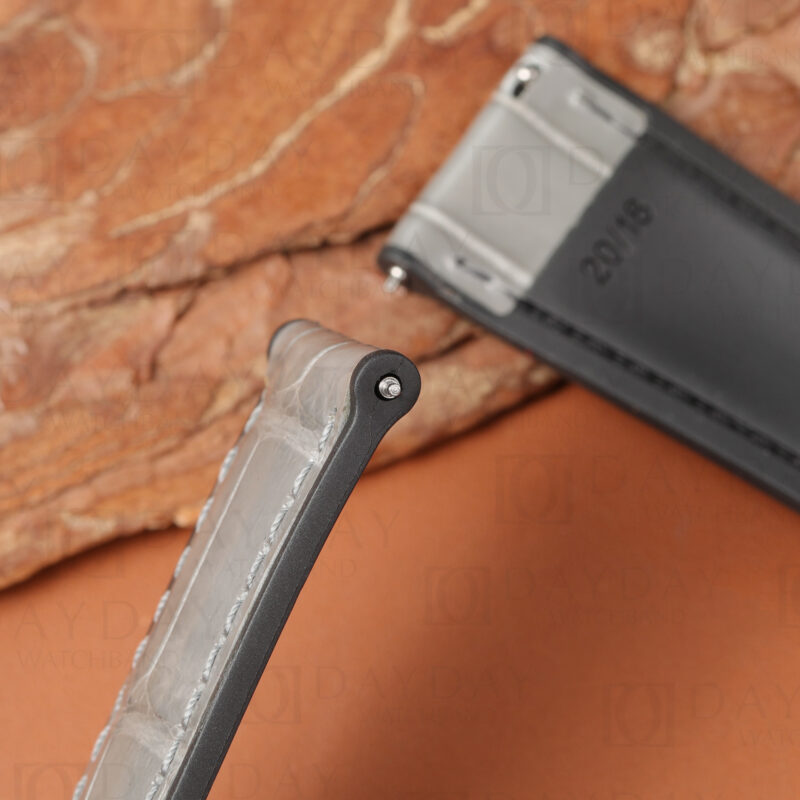 Bespoke watch straps 20mm quick release crocodile leather band