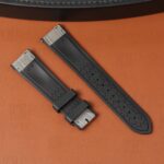 Quick release 20mm watch strap full rubber back view
