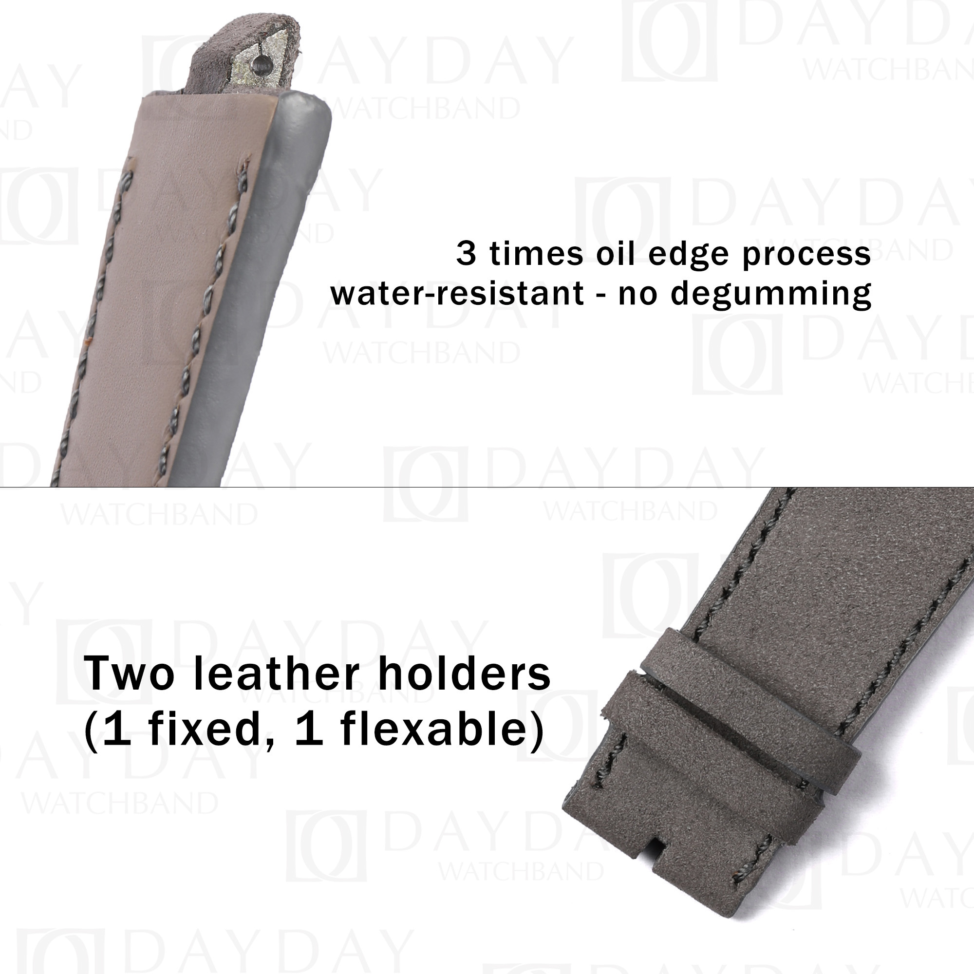 Custom Nubuck Leather Strap for Vacheron Constantin Overseas 42mm 5 Custom Nubuck Leather Strap for Vacheron Constantin Overseas 42mm - Image 5