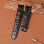 Bespoke-handmade-crocodile-leather-band-for-rolex-daytona-carbon-diw-20mm-21mm-22mm