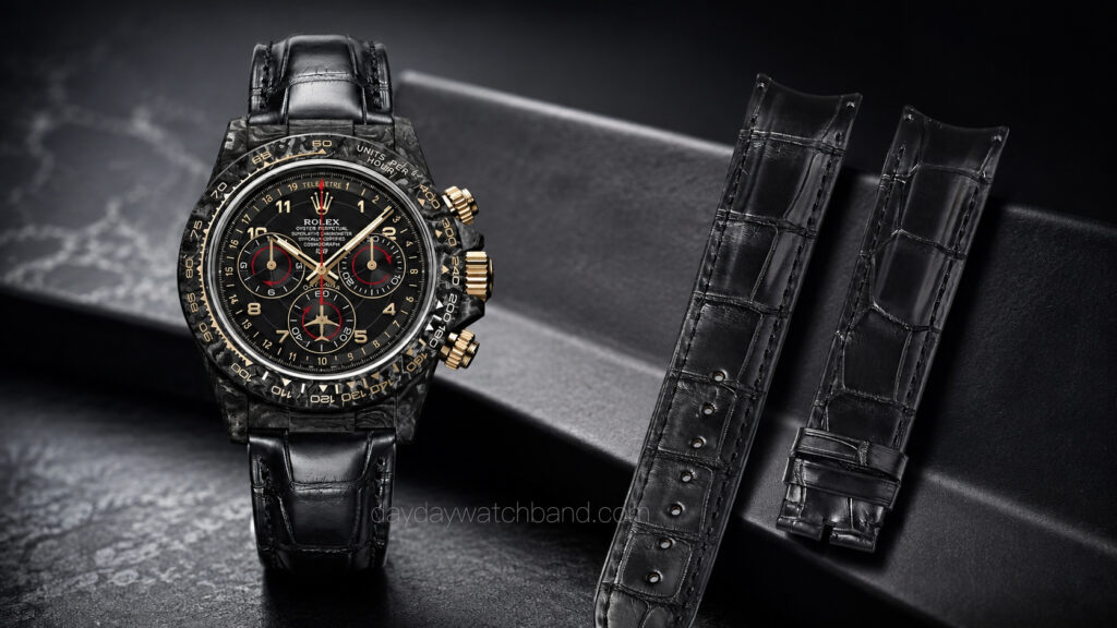 Bespoke Alligator Leather Band for Rolex Daytona (Multiple Colors) 23 Custom-handmade-Rolex-daytona-alligator-strap
