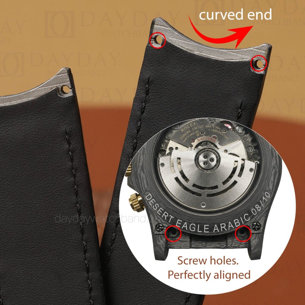 Bespoke Alligator Leather Band for Rolex Daytona (Multiple Colors) 15 Custom-handmade-curved-end-watch-straps-for-DiW-Rolex-Daytona-20mm-21mm-22mm