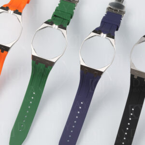 Strap-for-Swatch-Audemars-Piguet-316L-Stainless-Steel-Case-Silicone-Band-Mod-Kit-Multiple-Colors-2