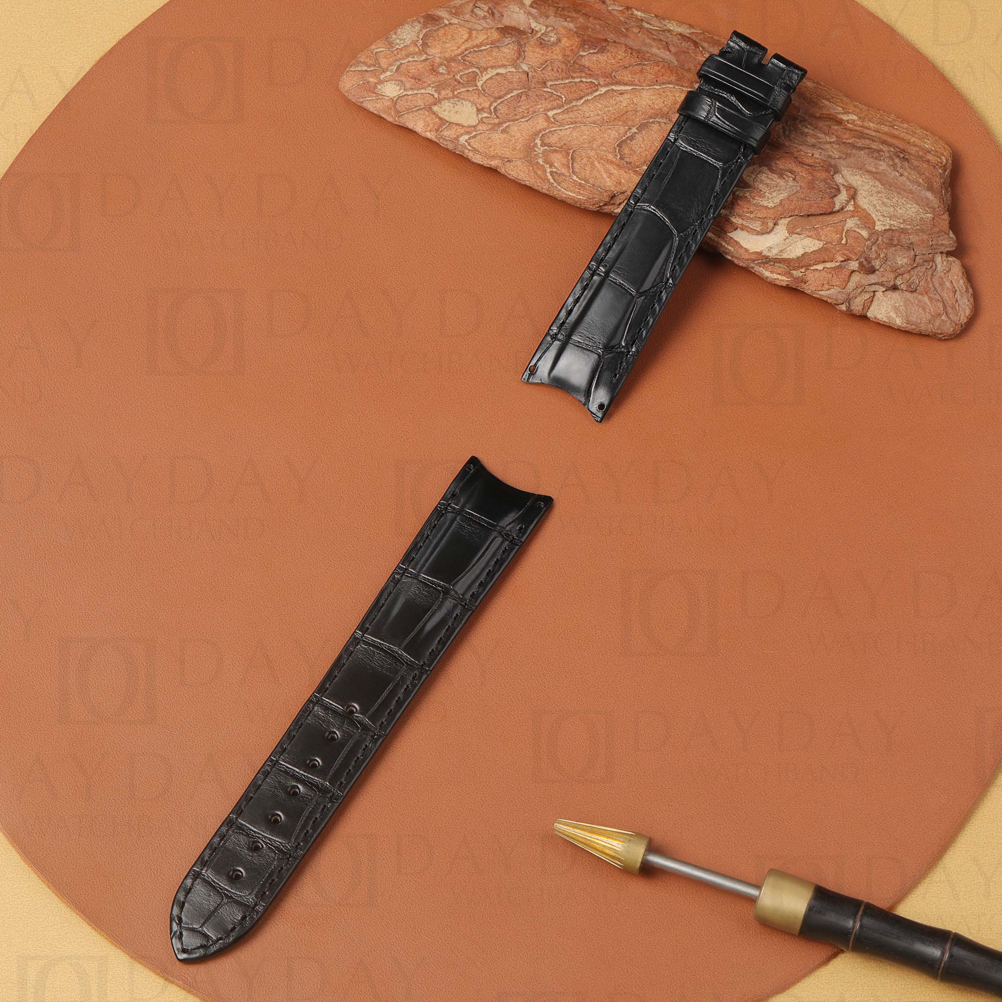 Bespoke Alligator Leather Band for Rolex Daytona (Multiple Colors) 6 personalized-handmade-watch-band-for-rolex-sea-dweller