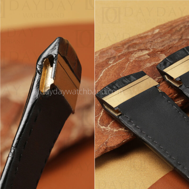 bespoke handmade alligator leather strap for franck muller 8880 Croco