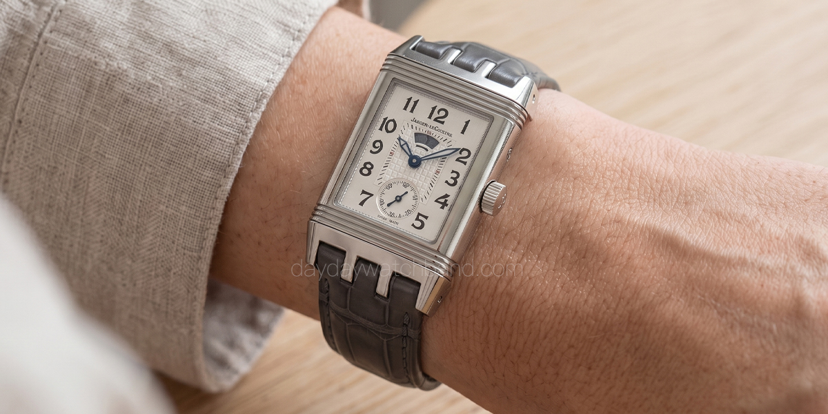 Bespoke-handmade-leather-strap-for-JLC-Reverso-Gran-Sport-on-wrist