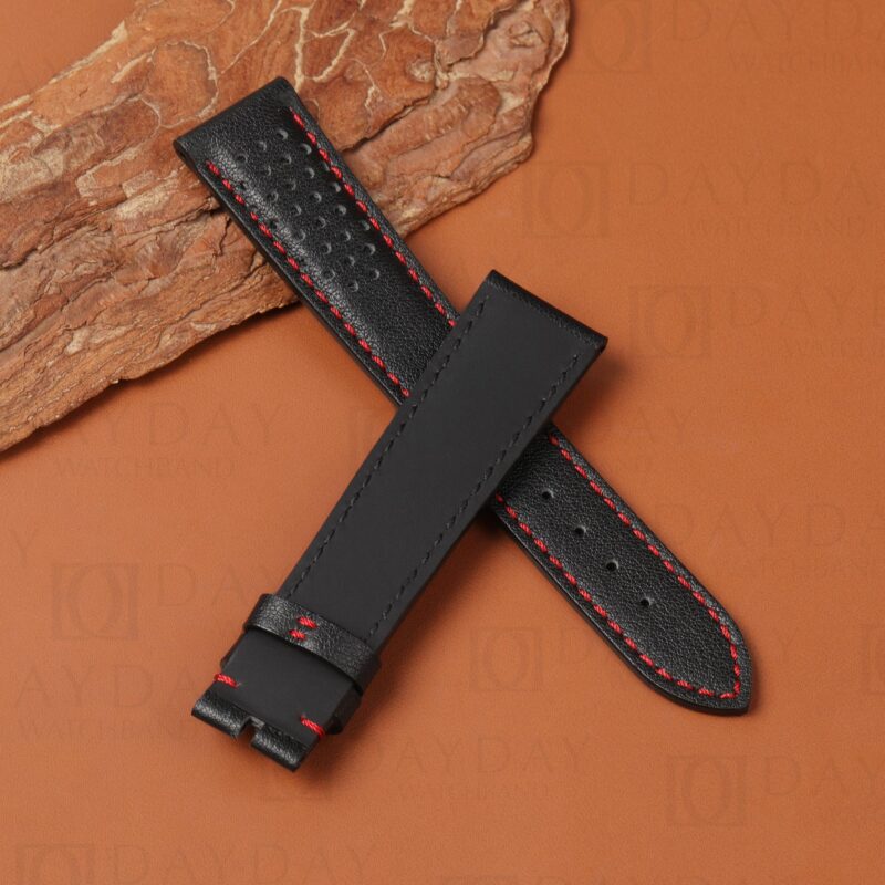 Custom handmade calfskin leather rally watch straps Chopard Mille Miglia and Omeaga