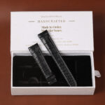 Custom alligator leather watch bands for Glashütte Original Senator Karree Packaging