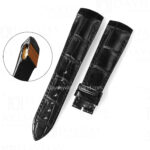Custom Black Alligator Strap for Franck Muller