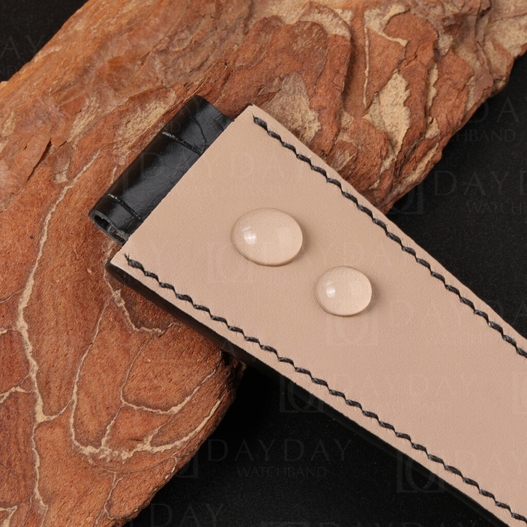 custom Audemars Piguet Royal Oak Offshore replacement strap with Italian Calfskin Lining