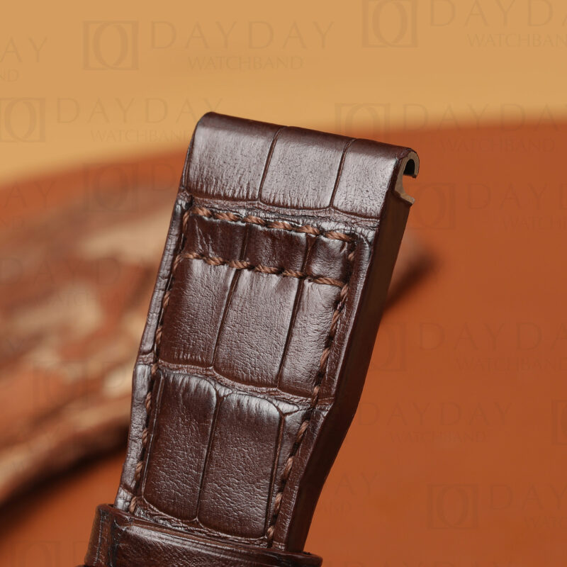 custom alligator leather strap for iwc big pilot with easx change system