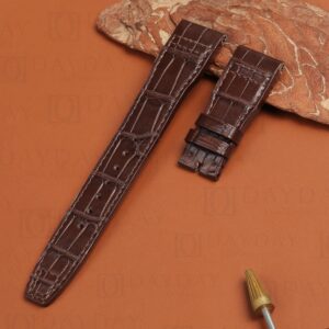 custom alligator leather strap for iwc big pilot with quick release system