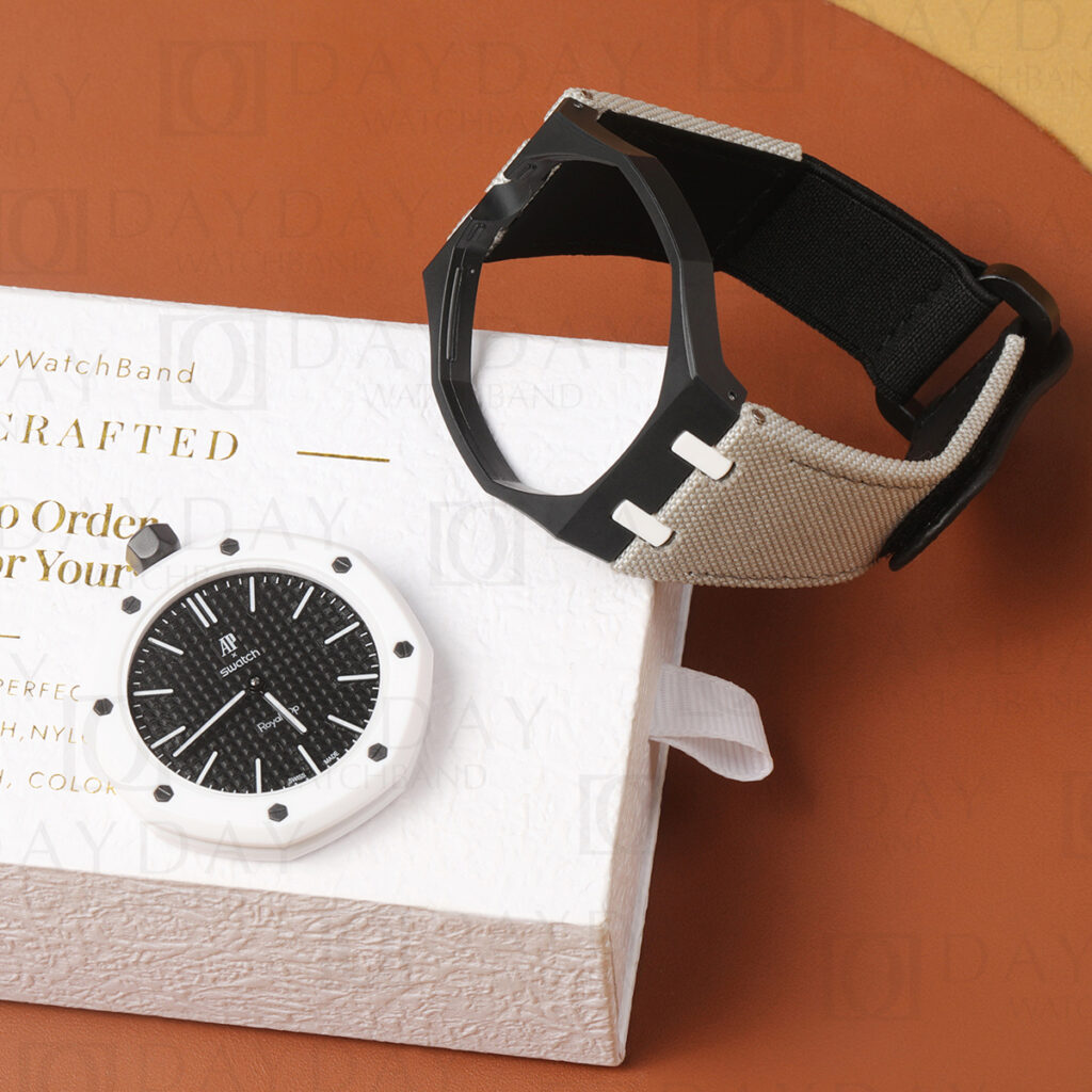 Custom Canvas Hook & Loop Strap for Swatch Royal Pop (Multiple Colors) 15 custom-handmade-canva-velcro-strap-for-audemars-piguet-swatch.