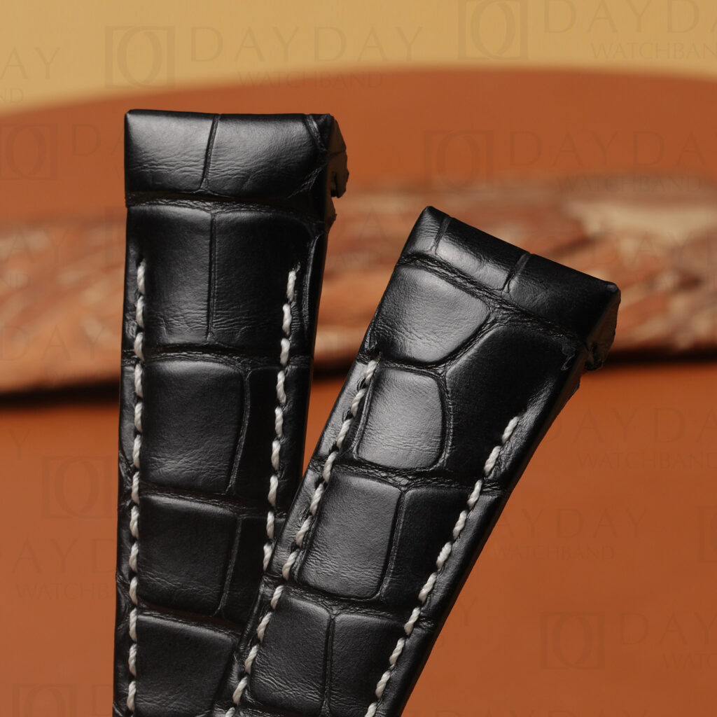 Custom Alligator Replacement Watch Bands for Glashütte Original Senator (Multiple Colors) 3 custom made watch straps for glashutte original Senator Karree