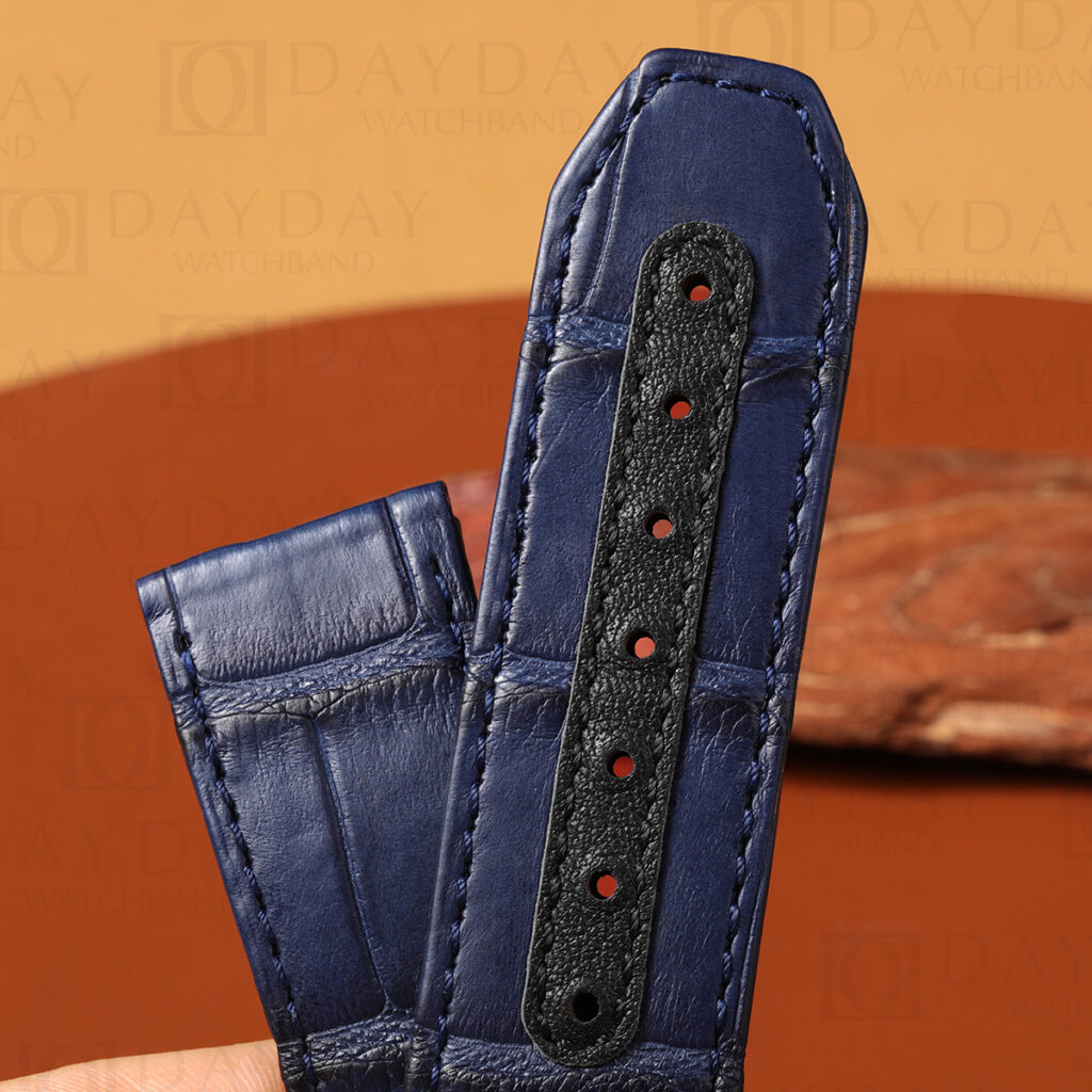 Custom handmade alligator leather strap for Zenith Defy El Primero