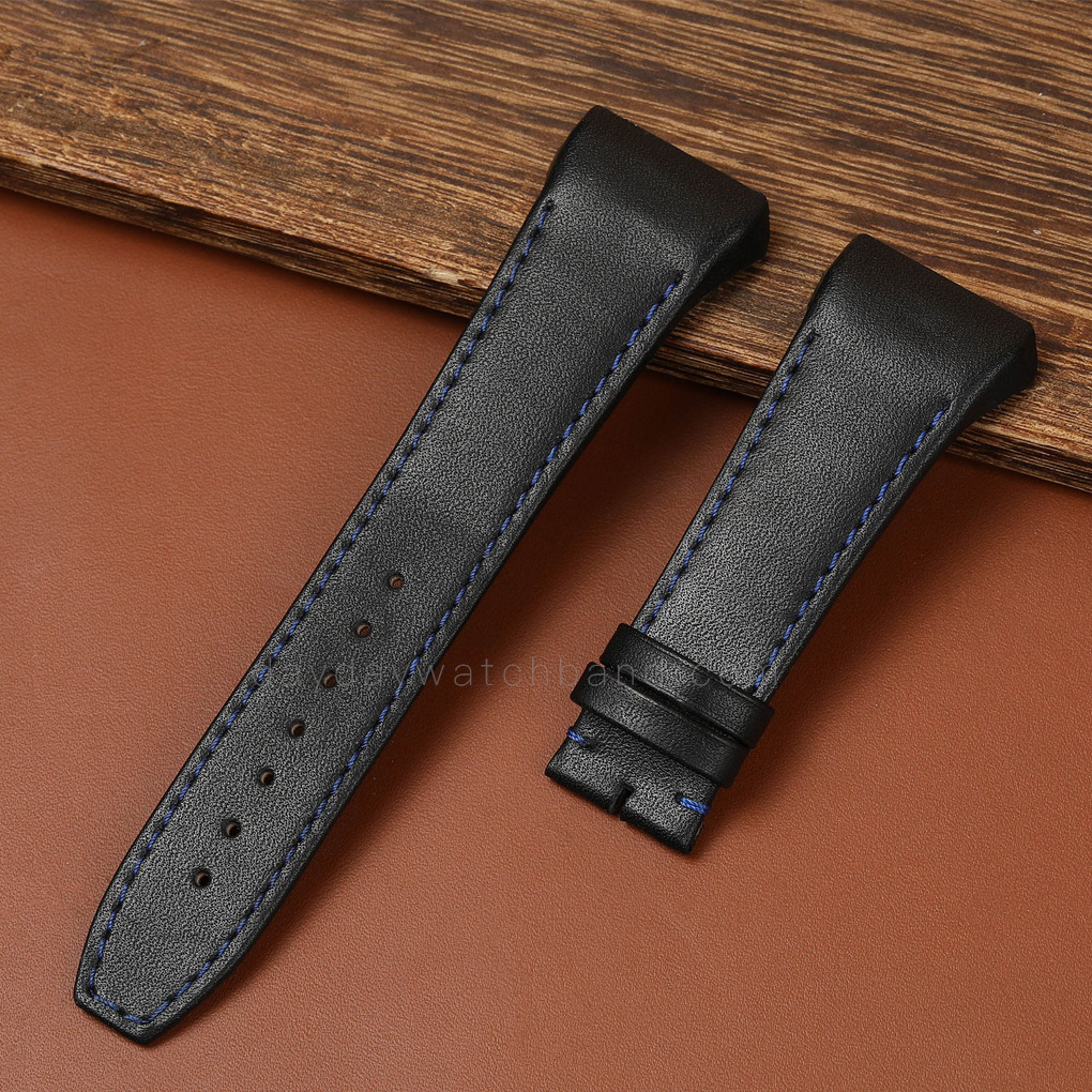 Custom handmade leather watch strap for Franck Muller Vanguard