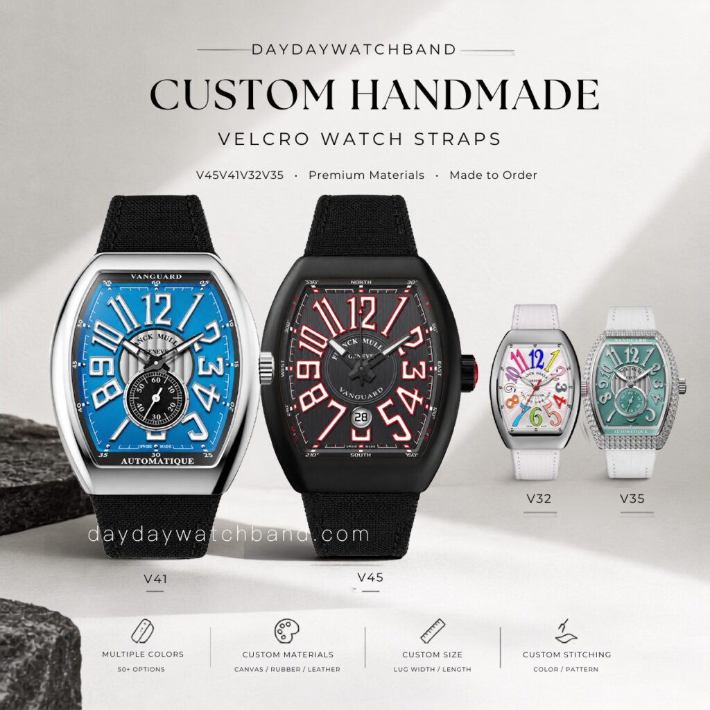 Custom handmade watch band for Franck Muller Vanguard