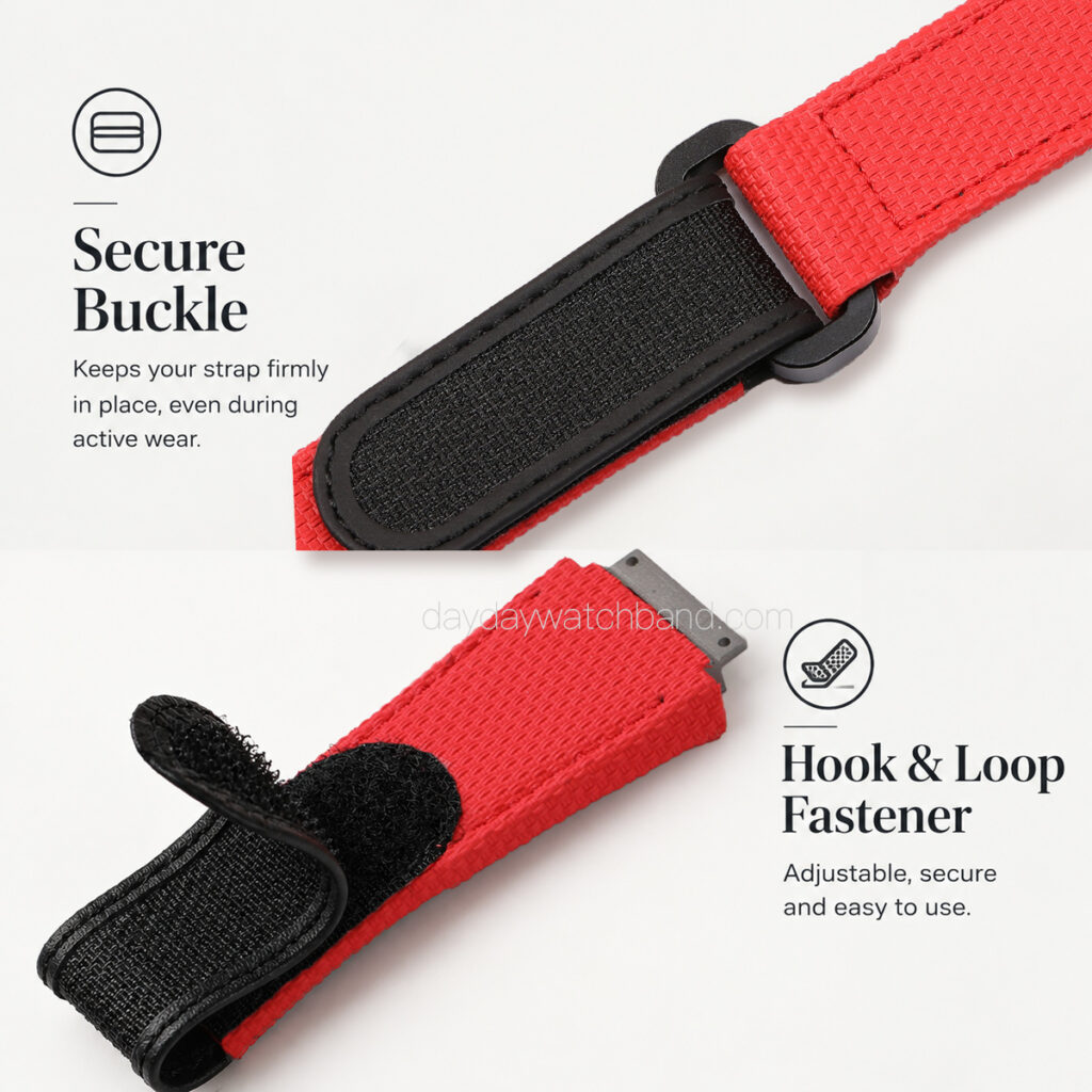 Custom Rubber Strap for Richard Mille with Hook-and-Loop Closure (Multiple Colors) 5 Custom heavy duty velcro straps for Richard Mille watch