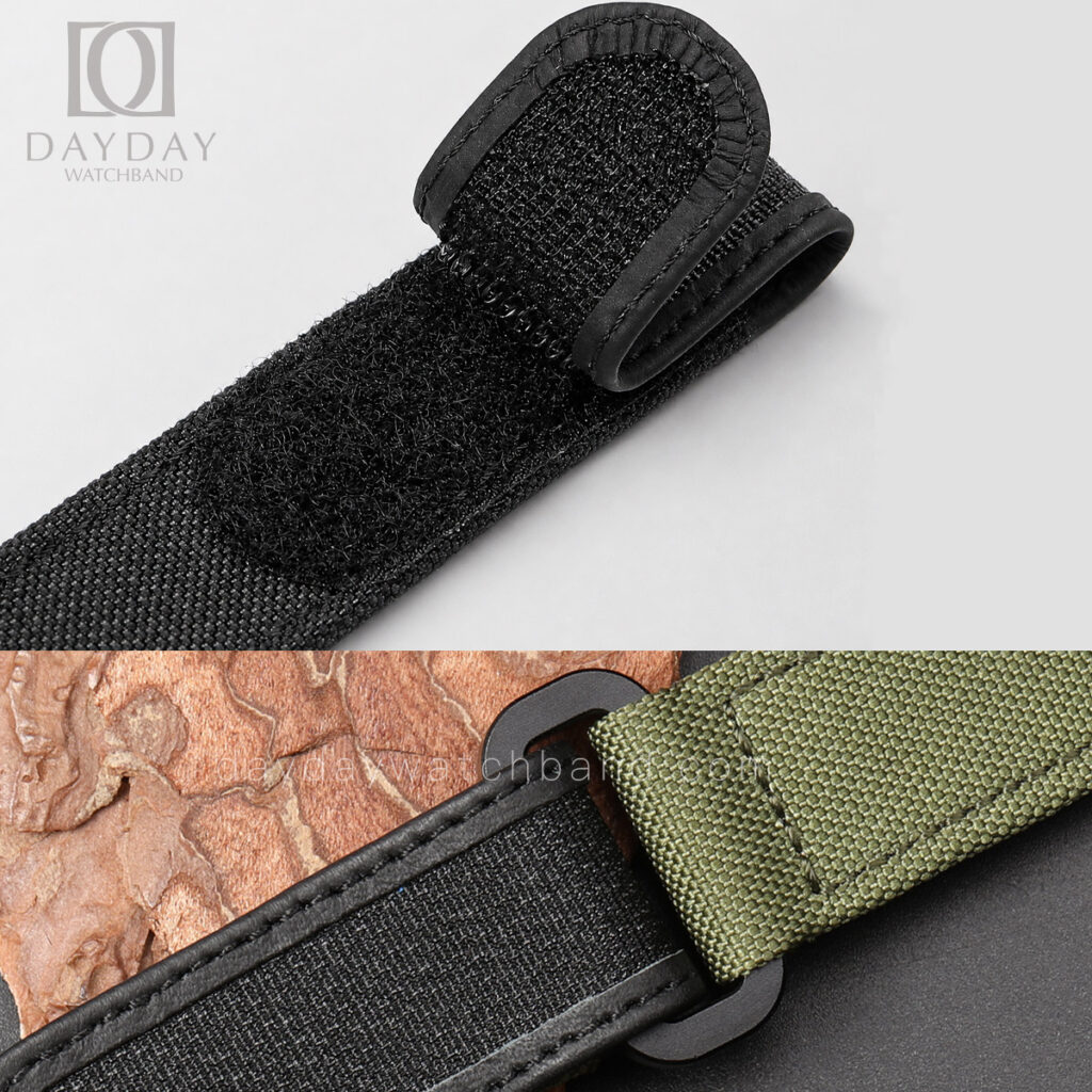 Secure Hook Loop Watch Band Replacement for Panerai with Heavy Duty Hardware
