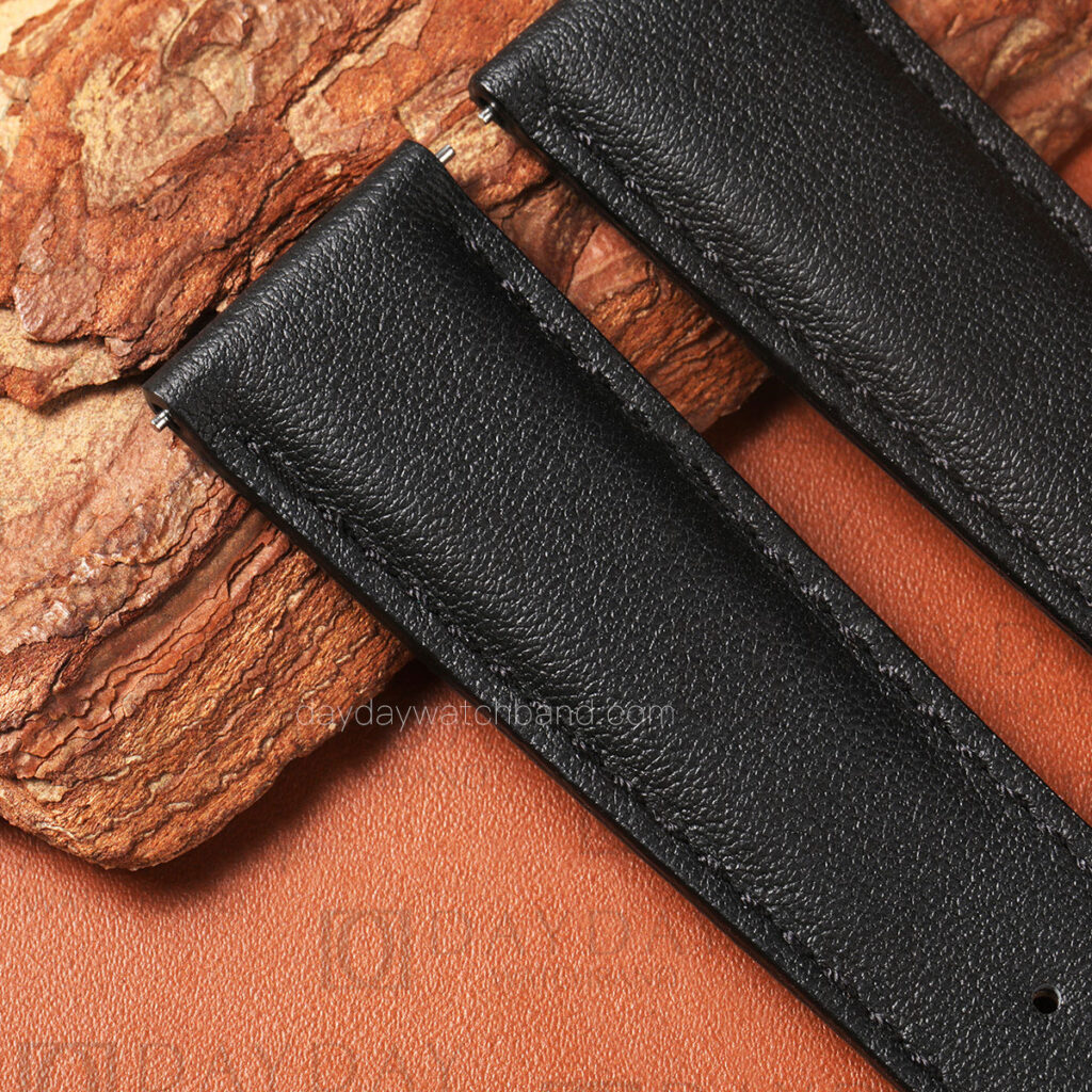 Custom Quick-Release Calfskin Leather Watch Strap for Montblanc Timepieces 1 Bespoke Straight Lug leather watch strap for Montblanc